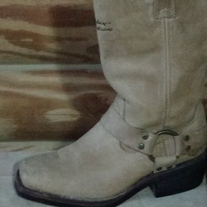 Harley Davidson Suede Riding Boots 7.5